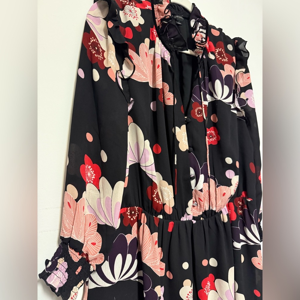 NWOT 16 Ann Taylor Beautiful long sleeve midi dress, NEW, never used. No tags - Picture 14 of 15